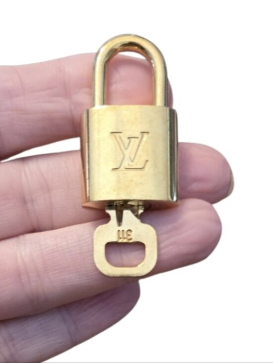 Louis Vuitton Handbags - Louis Vuitton Gold-Tone Padlock and Key #311 In EUC